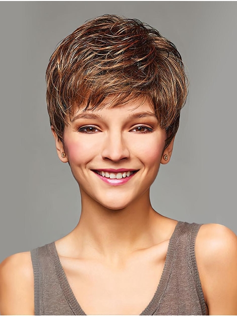 Cropped Curly Short Style Wigs