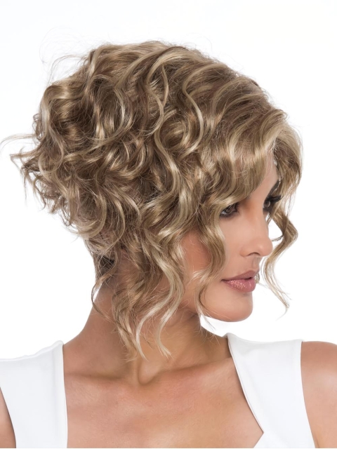 Capless 6" Classic Curly Synthetic Wig