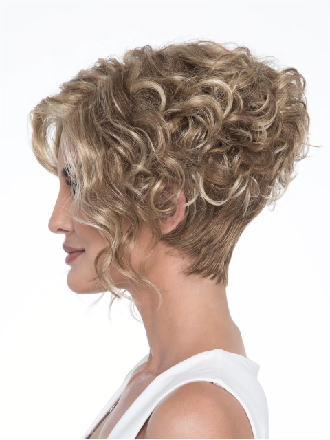 Capless 6" Classic Curly Synthetic Wig