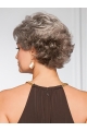 Capless 5" Grey Pixie Curly Synthetic Wig