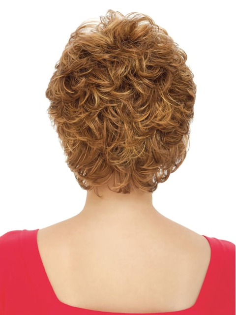 Fashion Auburn Curly Cropped Classic Wigs