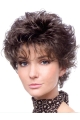 Cosy Brown Curly Cropped Classic Wigs