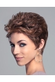 Comfortable Auburn Layered Curly Short Wigs