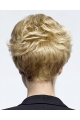 No-fuss Curly Boycuts Blonde Short Wigs