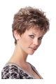 Amazing Brown Curly Cropped Synthetic Wigs