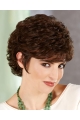 Brown Preferential Layered Curly Short Wigs