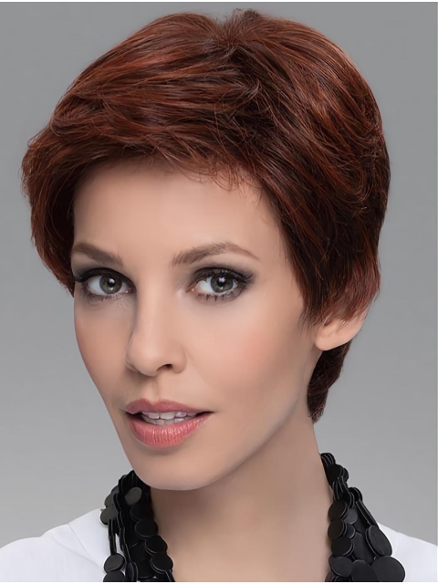 4" Straight Durable Boycuts 100% Hand-tied Synthetic Wigs