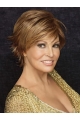 Brown Cropped Straight Synthetic High Quality Capless Wigs