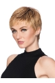 Straight Cropped 3" Capless Boycuts Best Synthetic Blonde Wigs