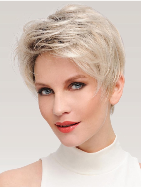 Discount Monofilament Synthetic Straight 6" Short Wigs