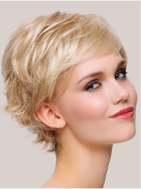 Online Monofilament Synthetic Straight 6" Short Wigs