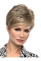 6" Straight Blonde Boycuts Short Wigs