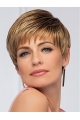 Boycuts Straight Brown Synthetic 5" Short Wigs