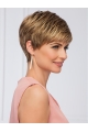 Boycuts Straight Brown Synthetic 5" Short Wigs