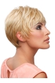 Gorgeous Cropped Blonde Straight Celebrity Wigs