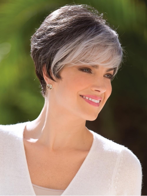 Cropped Straight Capless Boycuts Synthetic Wigs Short Hair