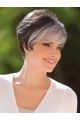 Cropped Straight Capless Boycuts Synthetic Wigs Short Hair