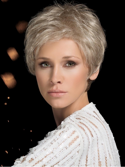 Cropped Straight Layered 100% Hand-Tied Celebrity Synthetic Wigs