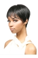 Pleasing Black Straight Cropped African American Wigs