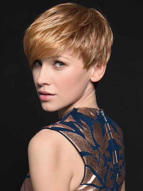 Good Monofilament Straight Blonde Short Wigs