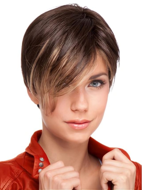 Auburn Lace Front Cropped Celebrity Wigs