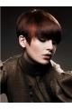 Stylish Auburn Boycuts Straight Short Wigs