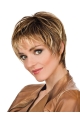 Easy Straight Boycuts Blonde Short Wigs