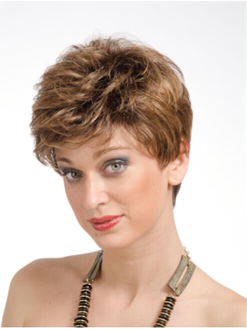 Beautiful Straight Auburn Boycuts High Quality Wigs