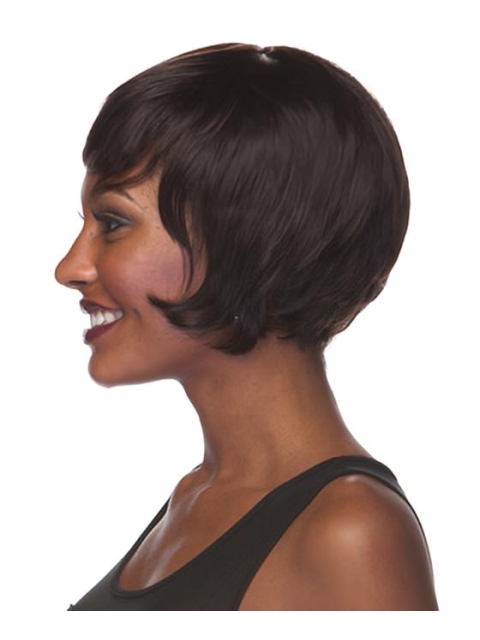 Brown Easy Boycuts Straight Short Wigs