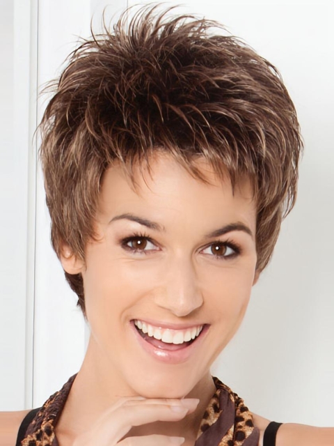 Lace Front High Quality Boycuts Straight Short Wigs