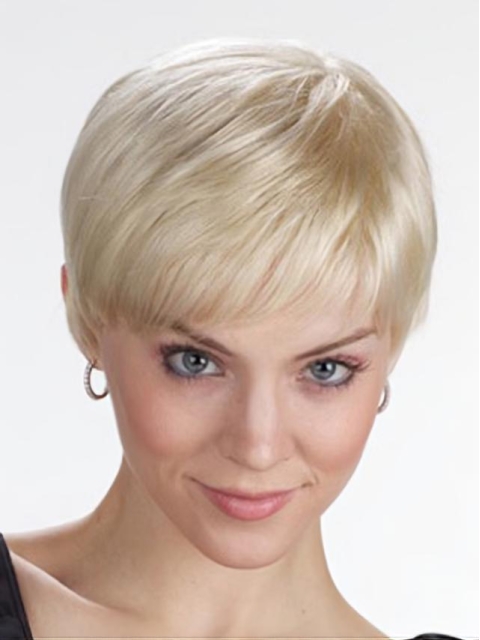 Blonde Lace Front Synthetic Graceful Short Wigs