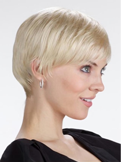 Blonde Lace Front Synthetic Graceful Short Wigs