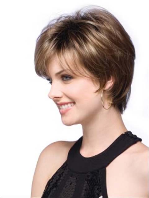 Lace Front Stylish Boycuts Straight Short Wigs