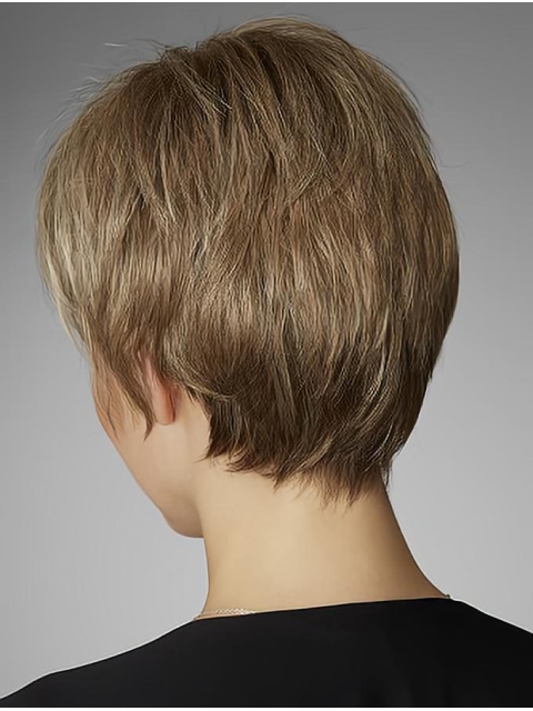 Perfect Cropped Straight Blonde Boycuts Popular Wigs