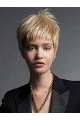 Blonde Straight Remy Human Hair High Quality Short Wigs