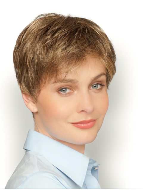 Amazing Straight Blonde Boycuts Fabulous Wigs