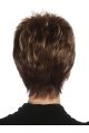 Brown Boycuts Sleek Straight Short Wigs