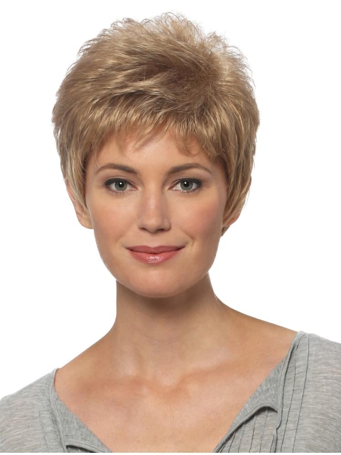 High Quality Straight Blonde Boycuts Popular Wigs