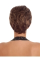 Brown Soft Boycuts Straight Short Wigs