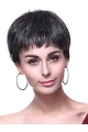 Black Straight Synthetic Cool Short Wigs