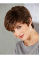 Brown No-fuss Boycuts Straight Short Wigs