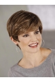 Brown No-fuss Boycuts Straight Short Wigs