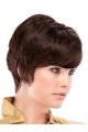 Shining Auburn Straight Cropped Synthetic Wigs