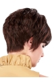 Shining Auburn Straight Cropped Synthetic Wigs