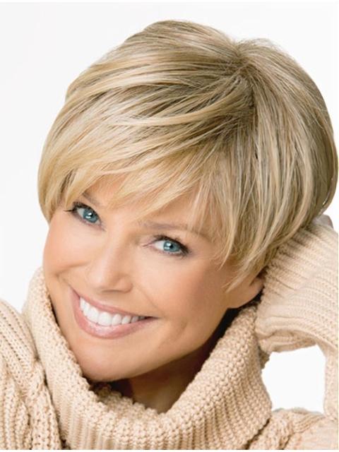 Shining  Boycuts Blonde Short Wigs