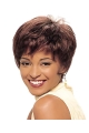 Stylish Auburn Straight Cropped African American Wigs