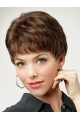 Monofilament Suitable Boycuts Straight Short Wigs