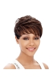 Easy Auburn Straight Cropped African American Wigs