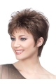 Incredible Brown Straight Cropped Wigs For Cancer