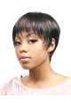 Designed Brown Straight Cropped African American Wigs